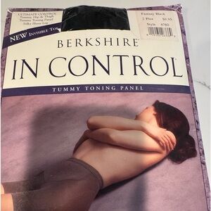 2x plus size tummy control, pantyhose black